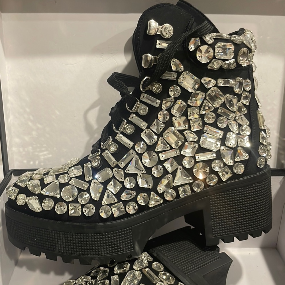 Azalea Wang bling boots